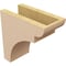 Ekena Millwork 5"W x 10"D x 10"H Classic Yorktown Rough Cedar Woodgrain TimberThane Corbel, Primed Tan CORUR05X10X10YORRCPR - alternate 4
